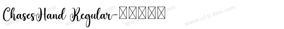 ChasesHand Regular字体转换